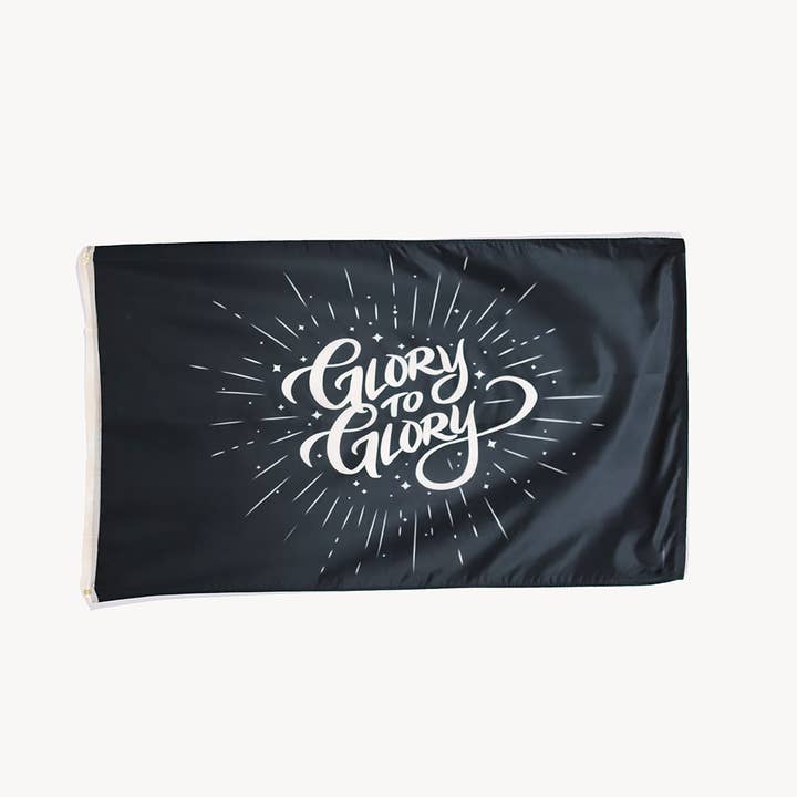 Flag - Glory to Glory - 3Ft x 5Ft for wholesale by Swanson Christian Products