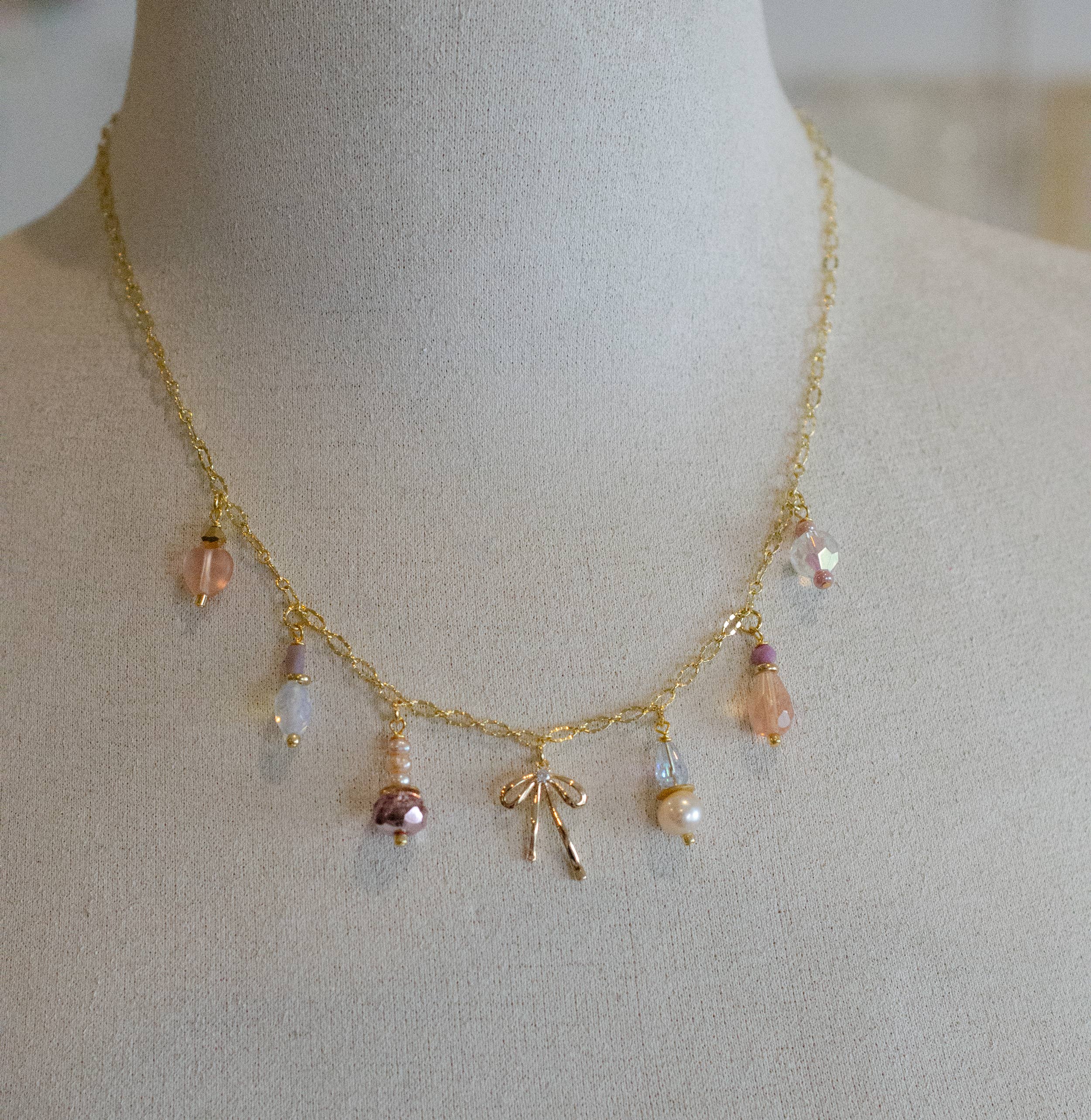 Jill Makes - Wholesale Pendant/Charm Necklace - Bow Charm Necklace2