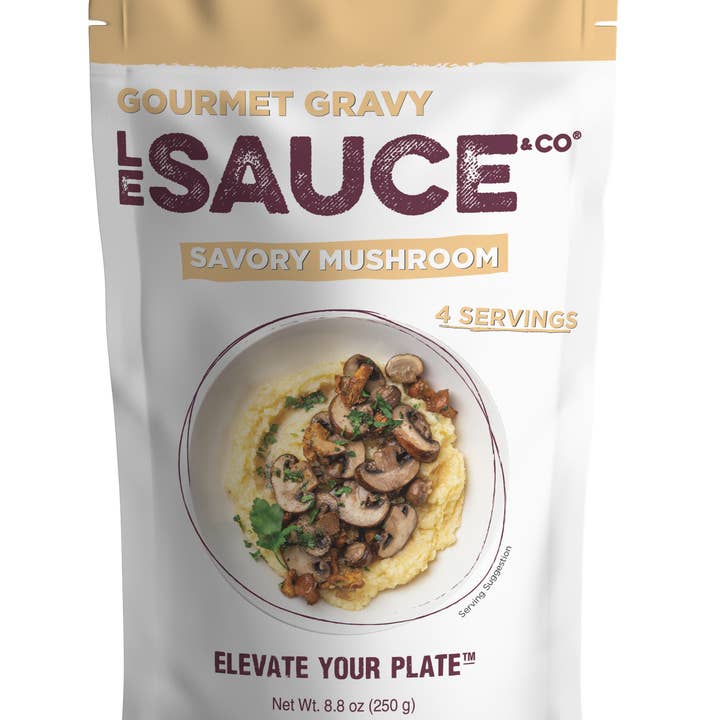 Le Sauce & Co. - Wholesale Sauce - Le Sauce & Co. 4 serving Savory Mushroom Gourmet Gravy0