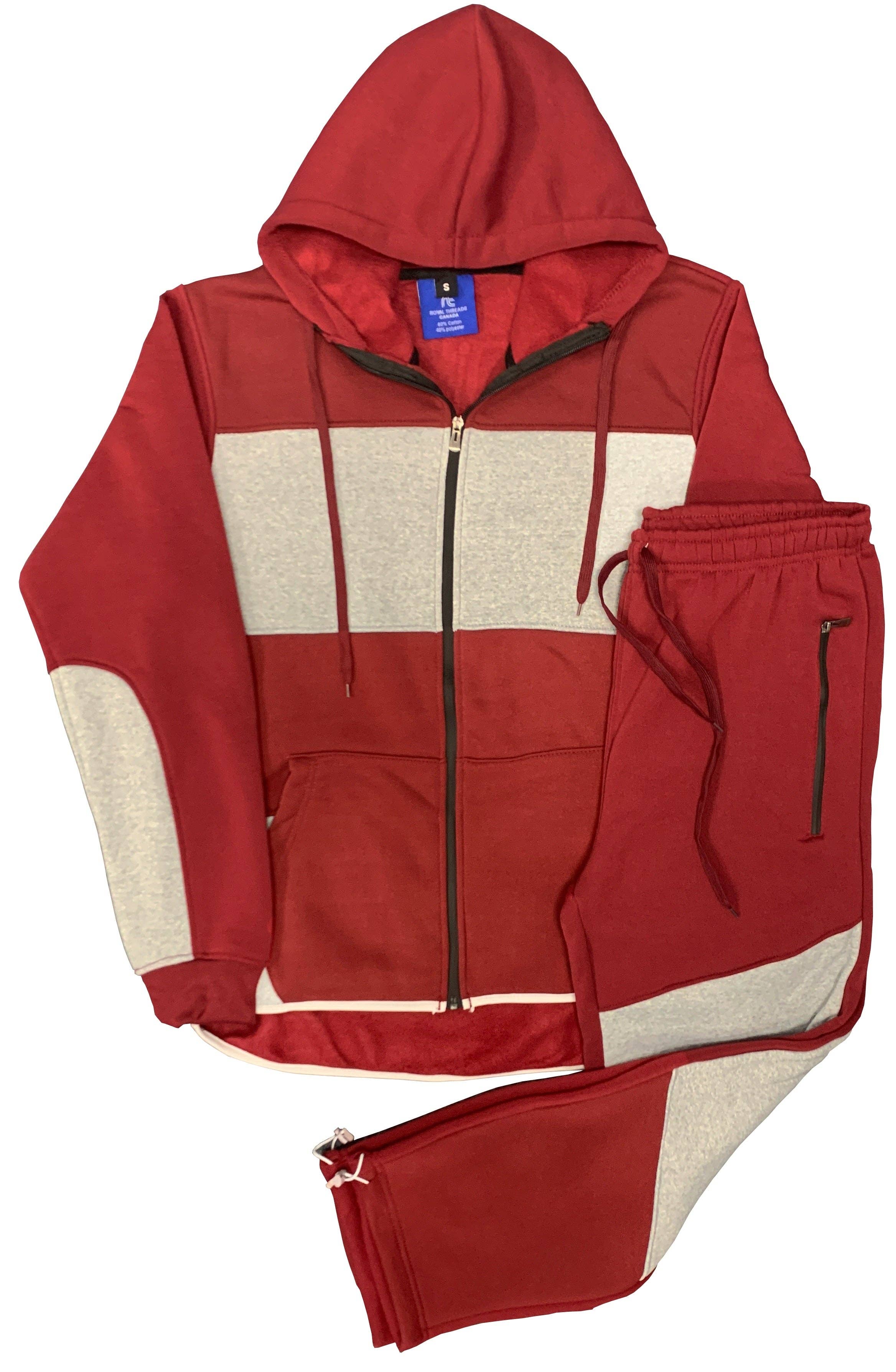 Royal Threads - Wholesale Tracksuit - Men's - Men’s Full Sweatsuit Cloud Fleece Sweat jacket with Warm winter Sweat pants Matching Suit Outfit3