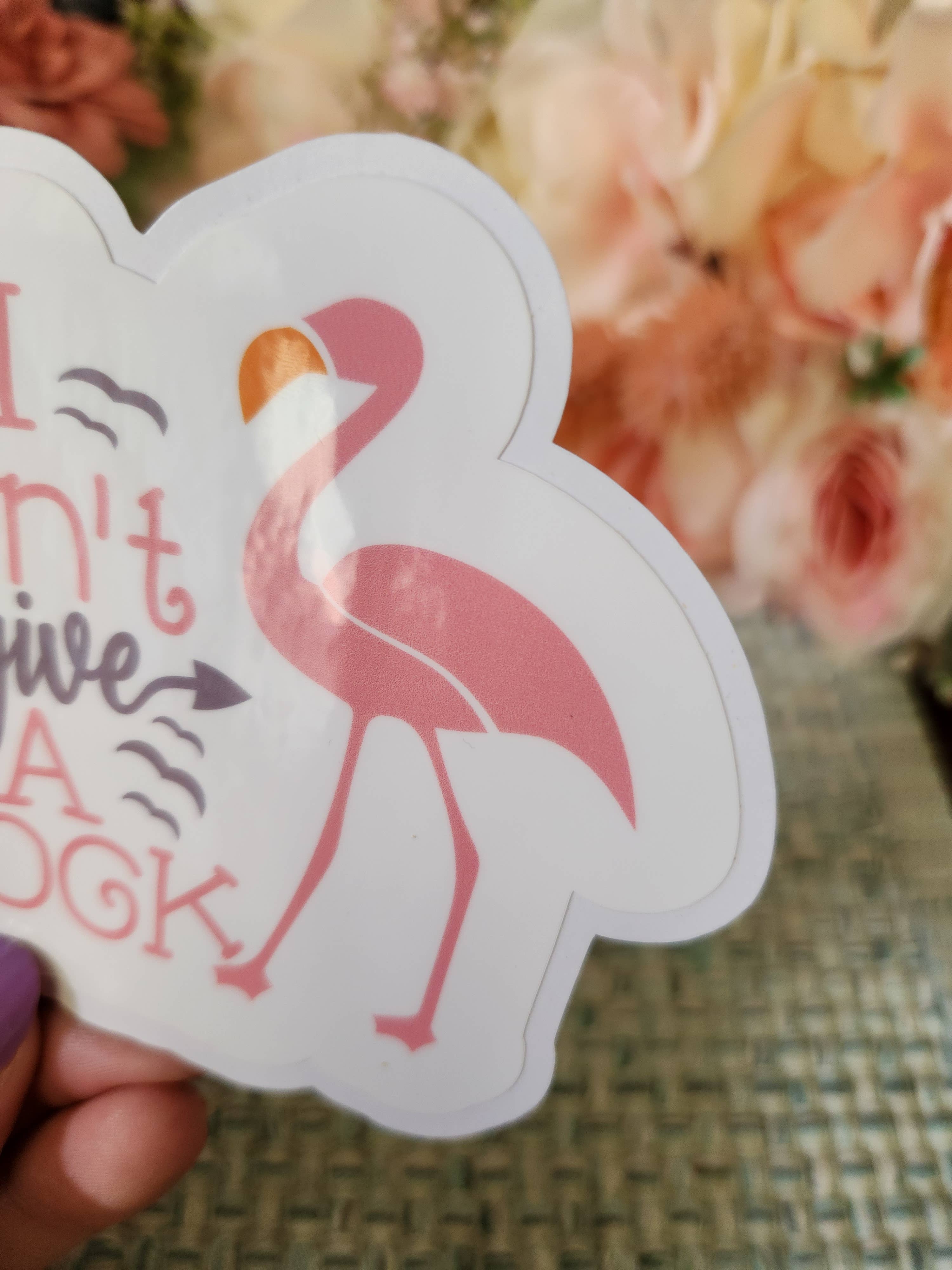 Blu Butterfly Stickers - Wholesale Sticker - Flamingo Sticker, Beach Sticker, I don't give a Flock1