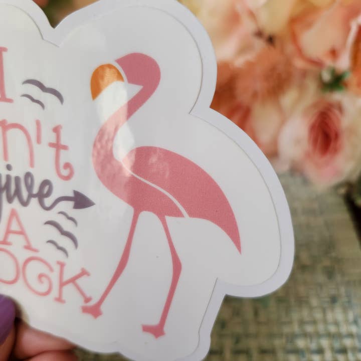 Blu Butterfly Stickers - Wholesale Sticker - Flamingo Sticker, Beach Sticker, I don't give a Flock1