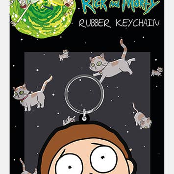 Pyramid International - Wholesale Keychain - Unisex - Rick and Morty (Morty Terrified Face) Rubber Keychain