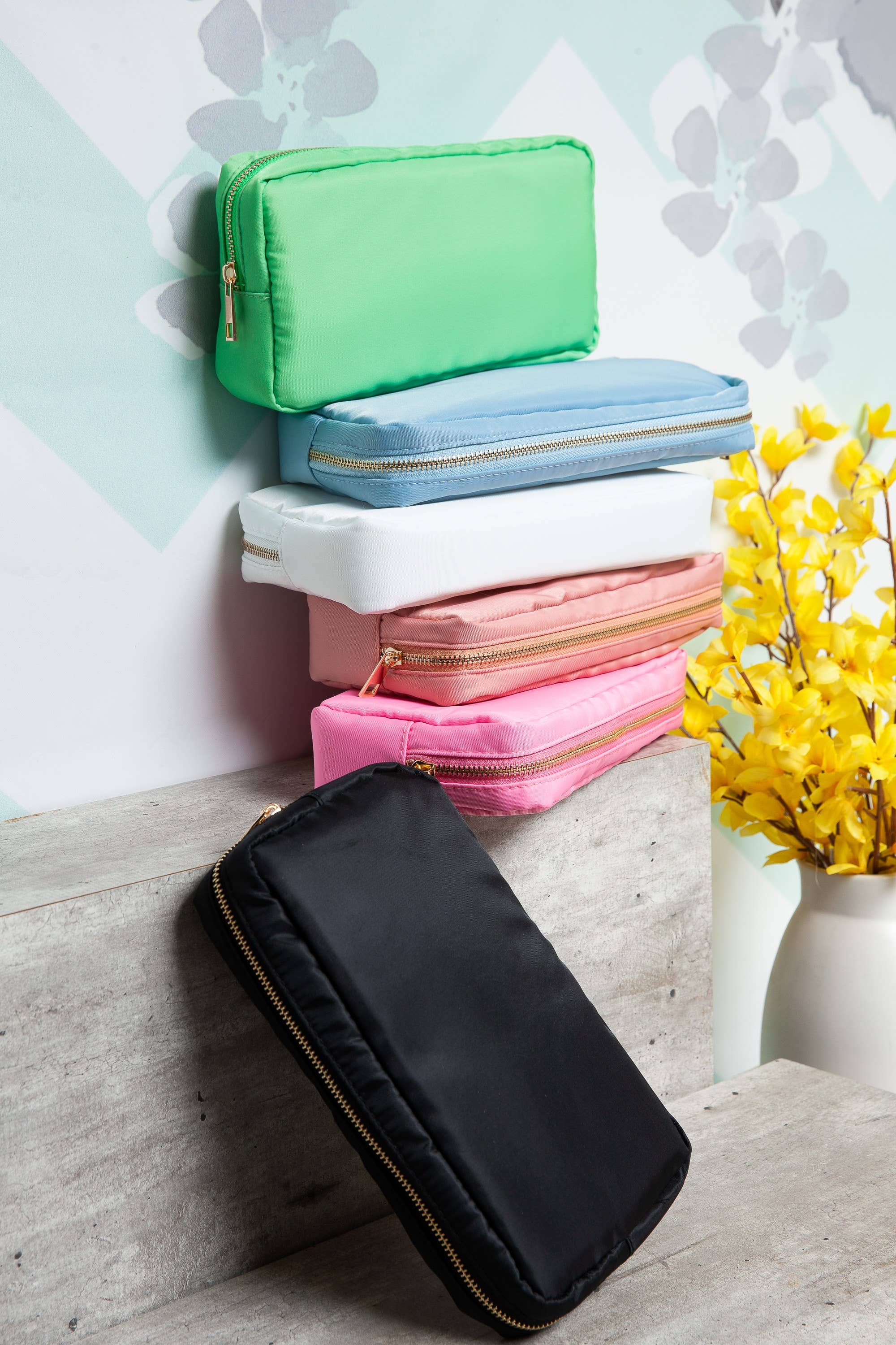 JOSSLYN by wall to wall – Großhandel Schmink-/Kosmetiktasche – KLASSISCHER SCHLICHTER KLEINER SCHMINKBEUTEL | 40P5088