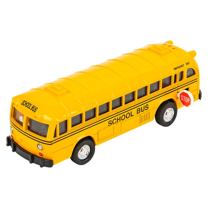 The Toy Network - Wholesale Toy Car/Truck - Kids - 5" Diecast Pull Back Classic School Bus 12/Display4