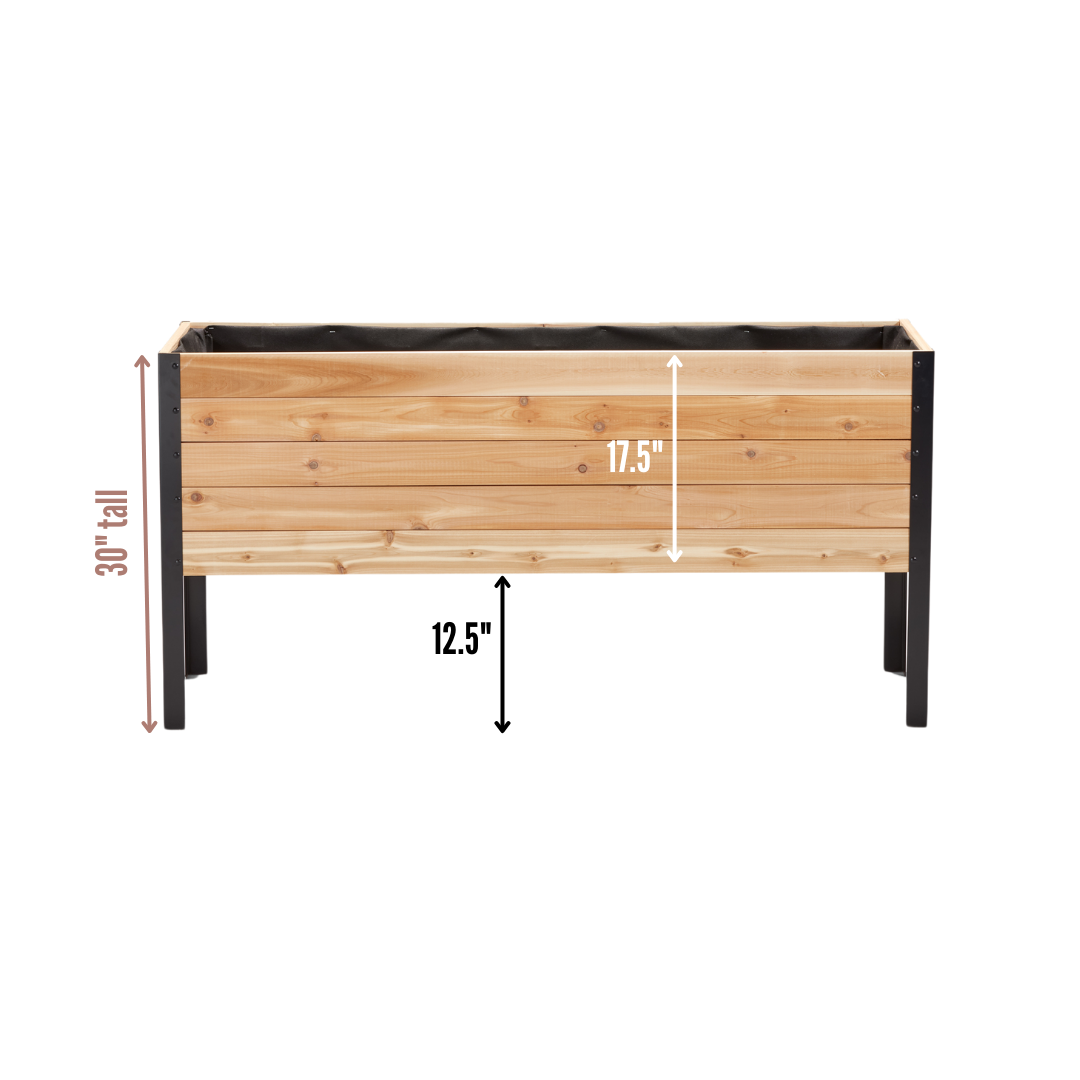 Cedar Planters - Wholesale Planter Box - 18" x 60" Raised Garden Bed2