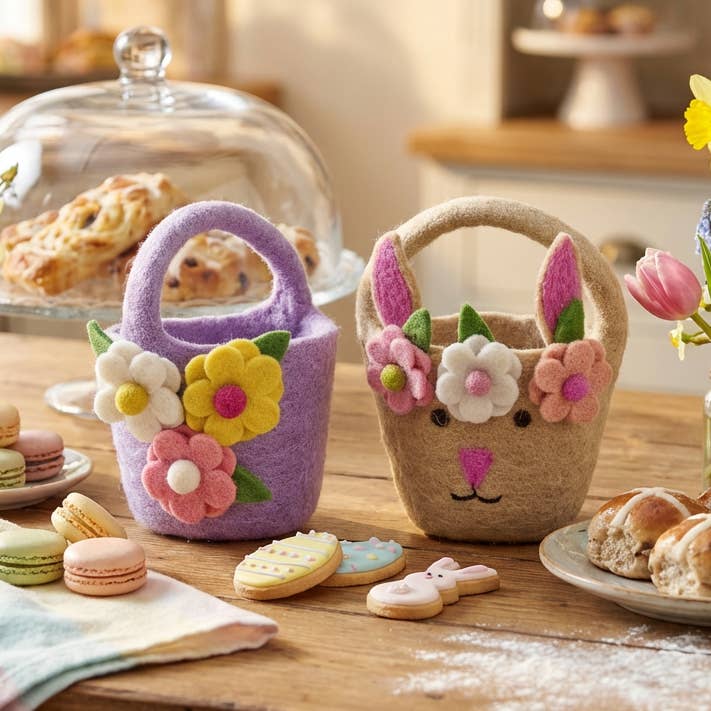 Felt So Good - Vente Boîtes décoratives - Paniers de Pâques en feutre faits main