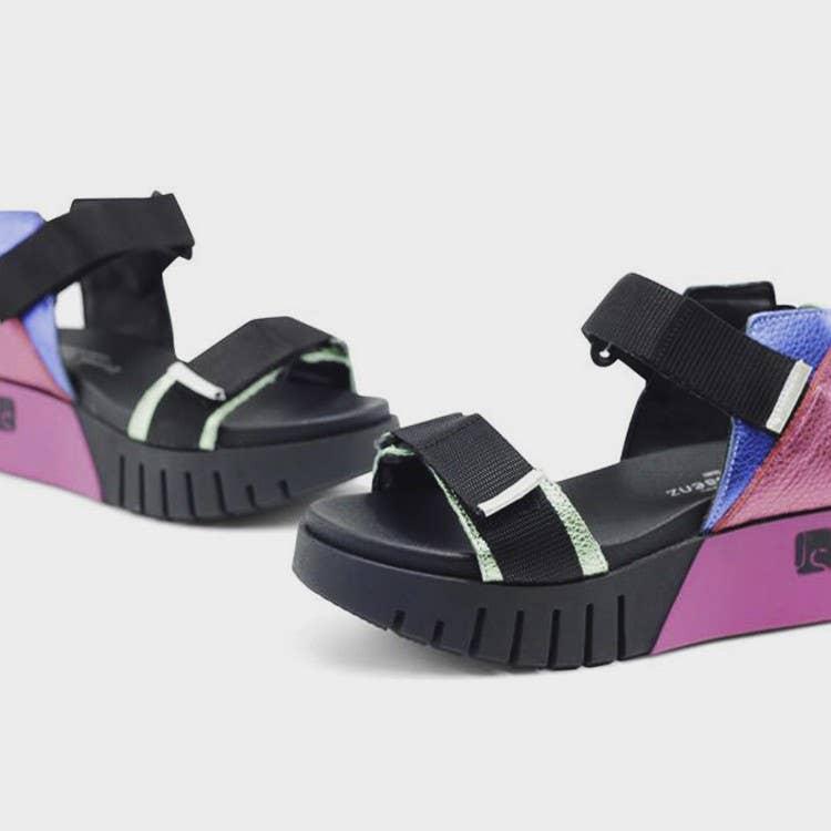 Jose Saenz – Großhandel Sandalen – Damen – Manuela zweifarbige Ledersandale2