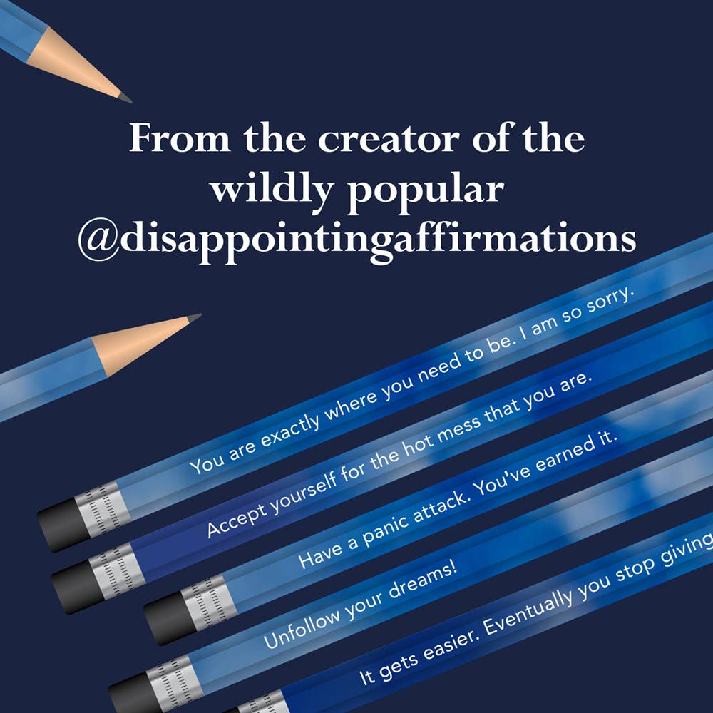 Chronicle Books - Wholesale Pencil - Disappointing Affirmations Pencils6