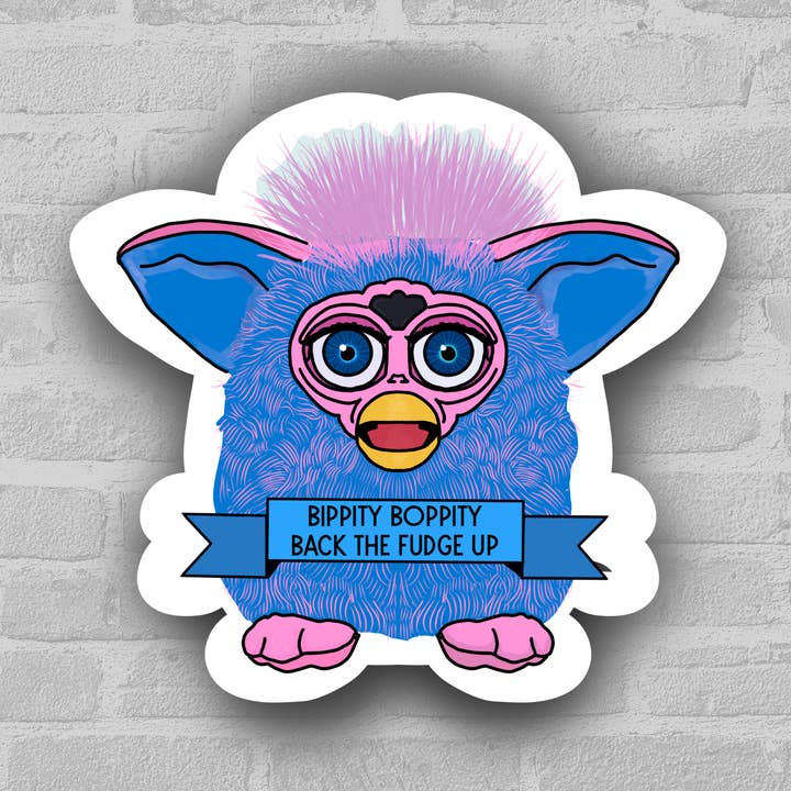 3 ”Bippity Boppity tillbaka Fudge upp Furby klistermärke för wholesale av the weird emporium