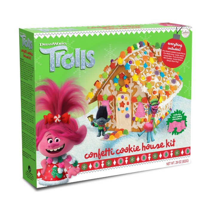 I Got Your Candy - Venta al por mayor Chocolate - Kit de Casa de Galletas con Confeti de Trolls 822g - 3 unidades