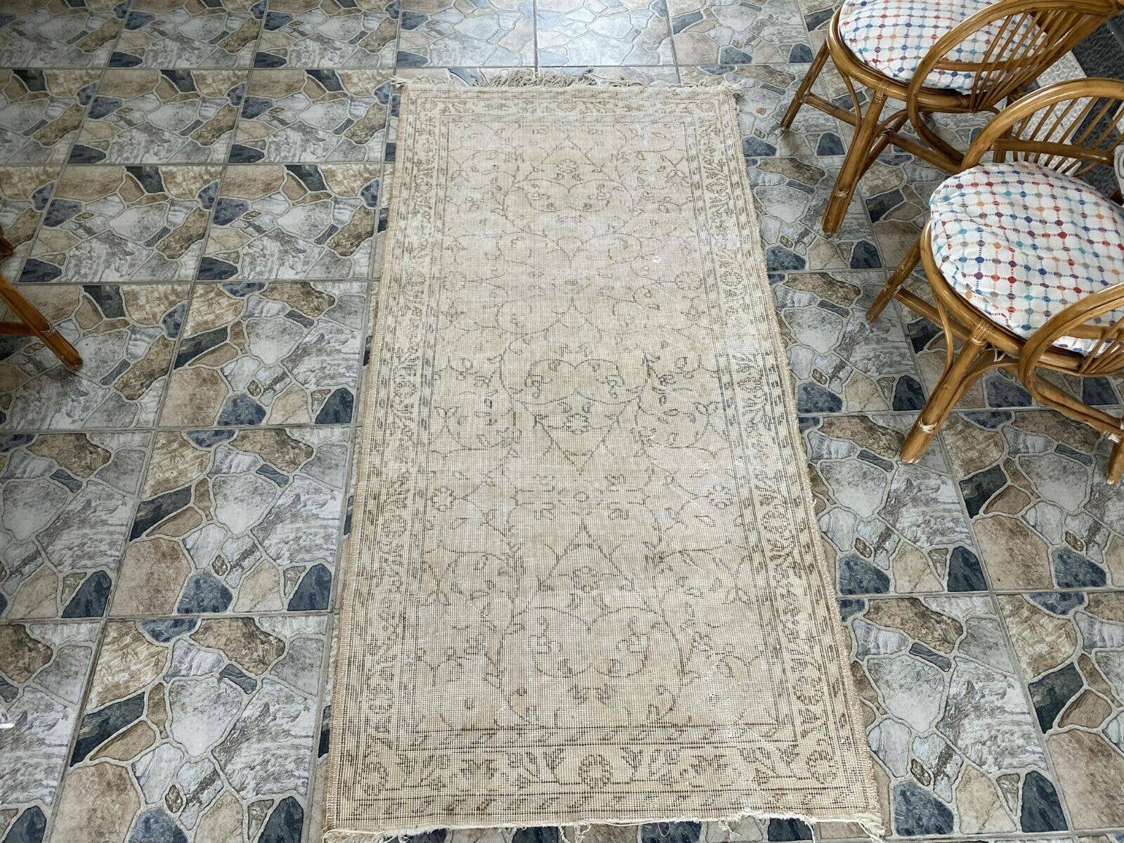 Oushak Rugs - Vendita all'ingrosso Tappeto - Tappeto Oushak Geometrico Vintage in Lana Turca Fatto a Mano1