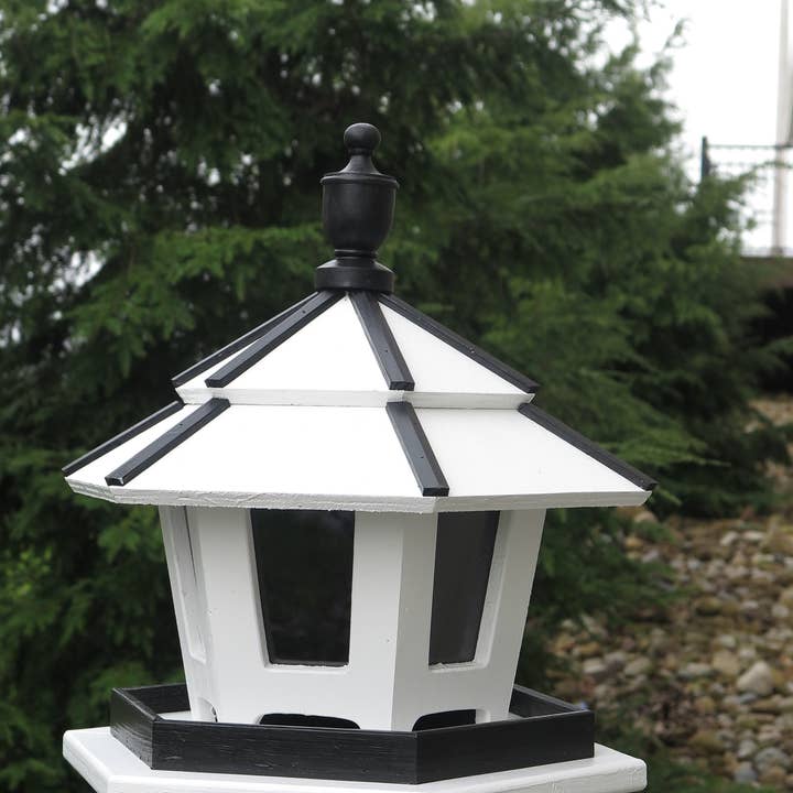 Twin Oaks - Wholesale Bird feeder - 3 Compartment Wooden Bird Feeder6