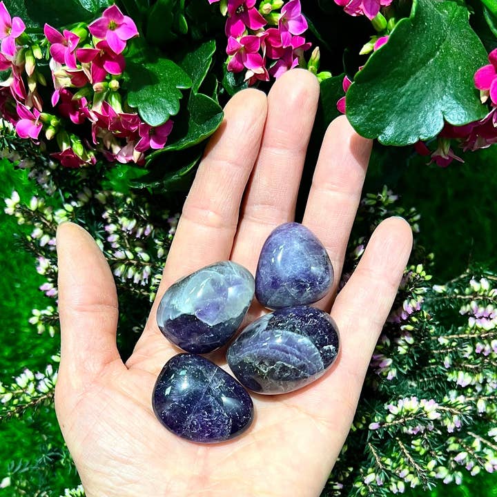 KayleeNYC - Wholesale Spiritual Stone/Crystal - Wholesale Lot 2 lbs Natural Chevron Amethyst Tumble Nice Quality healing energy2