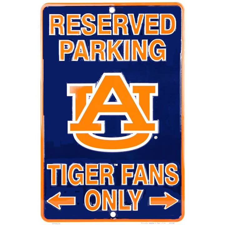 Auburn Tiger Fans - Small Parking Signs for wholesale by Signs 4 Fun