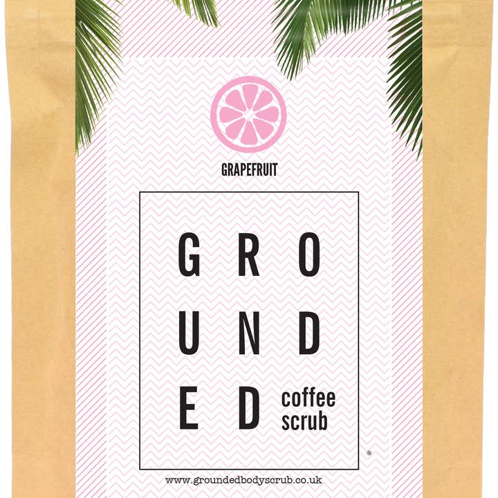Grapefruit Coffee Scrub for wholesale by GROUNDED BODY