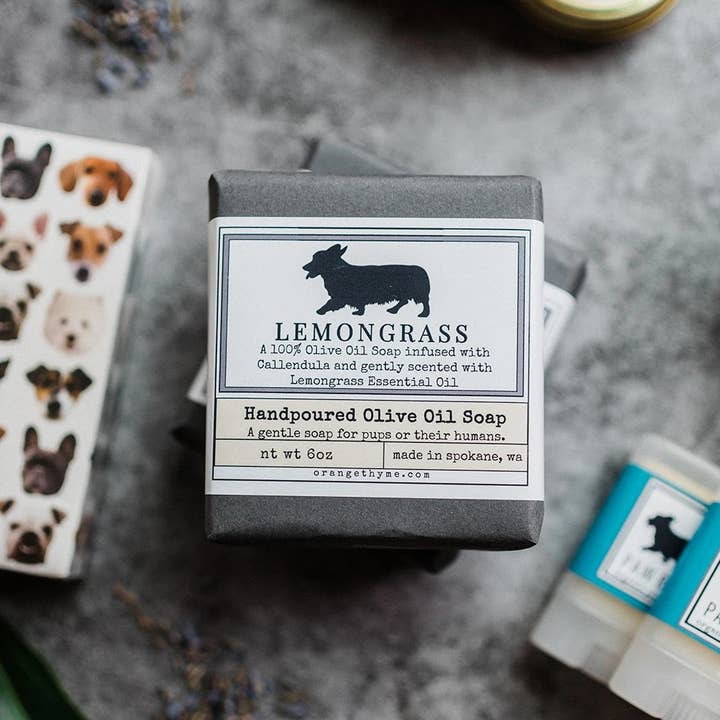 Orange Thyme Bath Apothecary - Wholesale Pet Shampoo - Dog - Dog Shampoo Bar Olive Oil Soap- Lemongrass