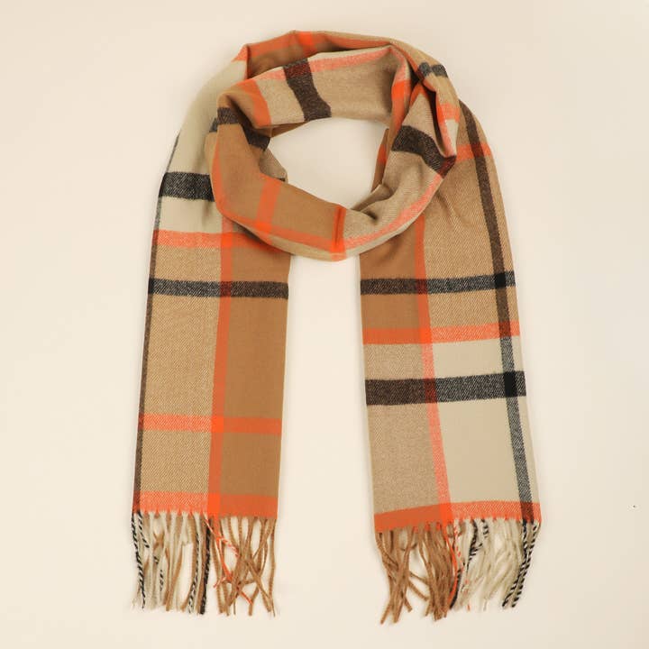 Fashion City - Wholesale Scarf - Women's - Classic Tartan Plaid Cashmere Feel Scarf 19