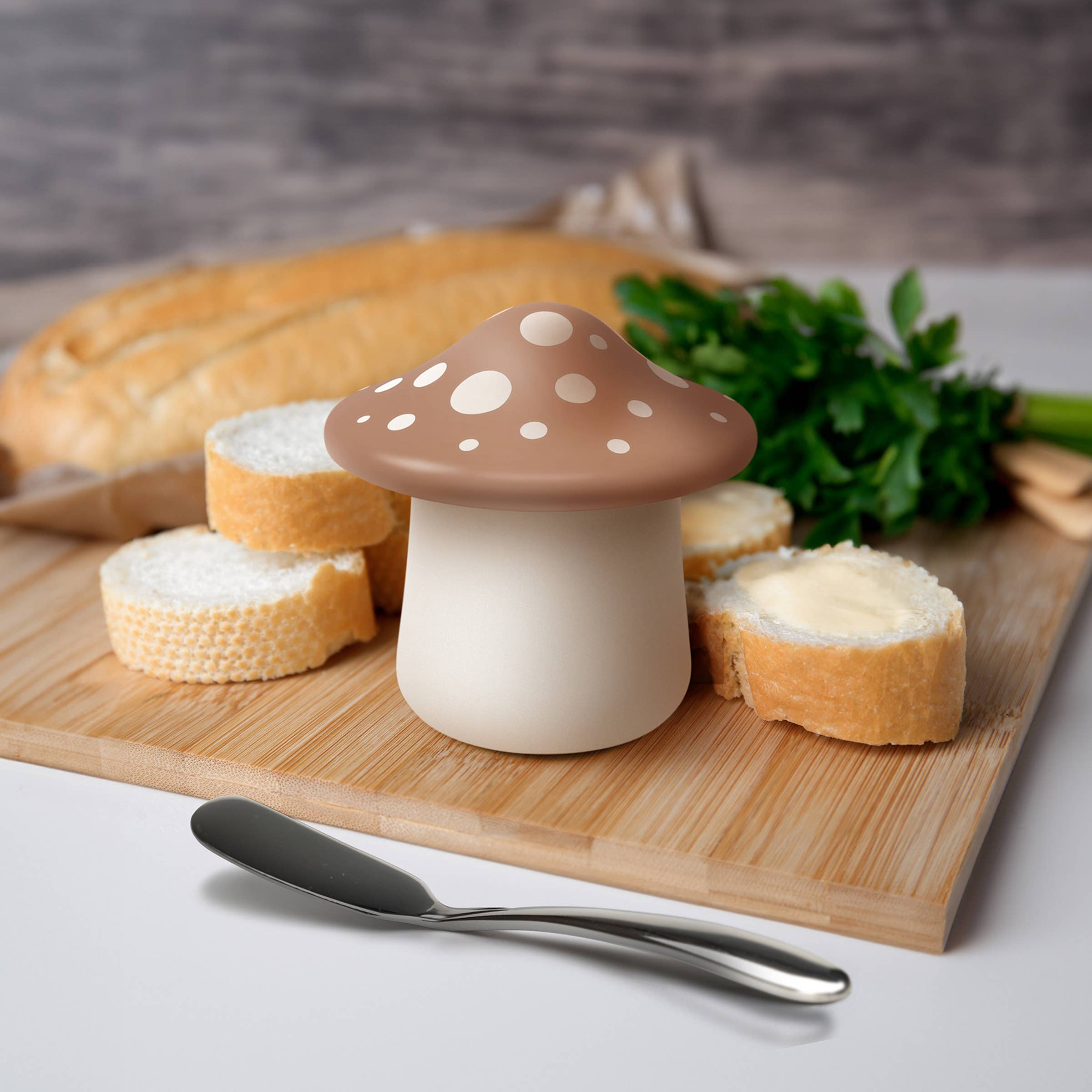 Fred & Friends - Wholesale Butter Dish - Forage - Butter Storage - Ceramic Mushroom9