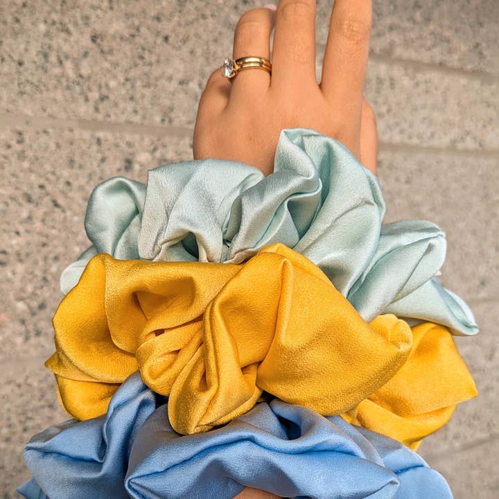Janzy - Venta al por mayor Coletero - Mujer - Coletero de seda de gran tamaño para bebé, color turquesa