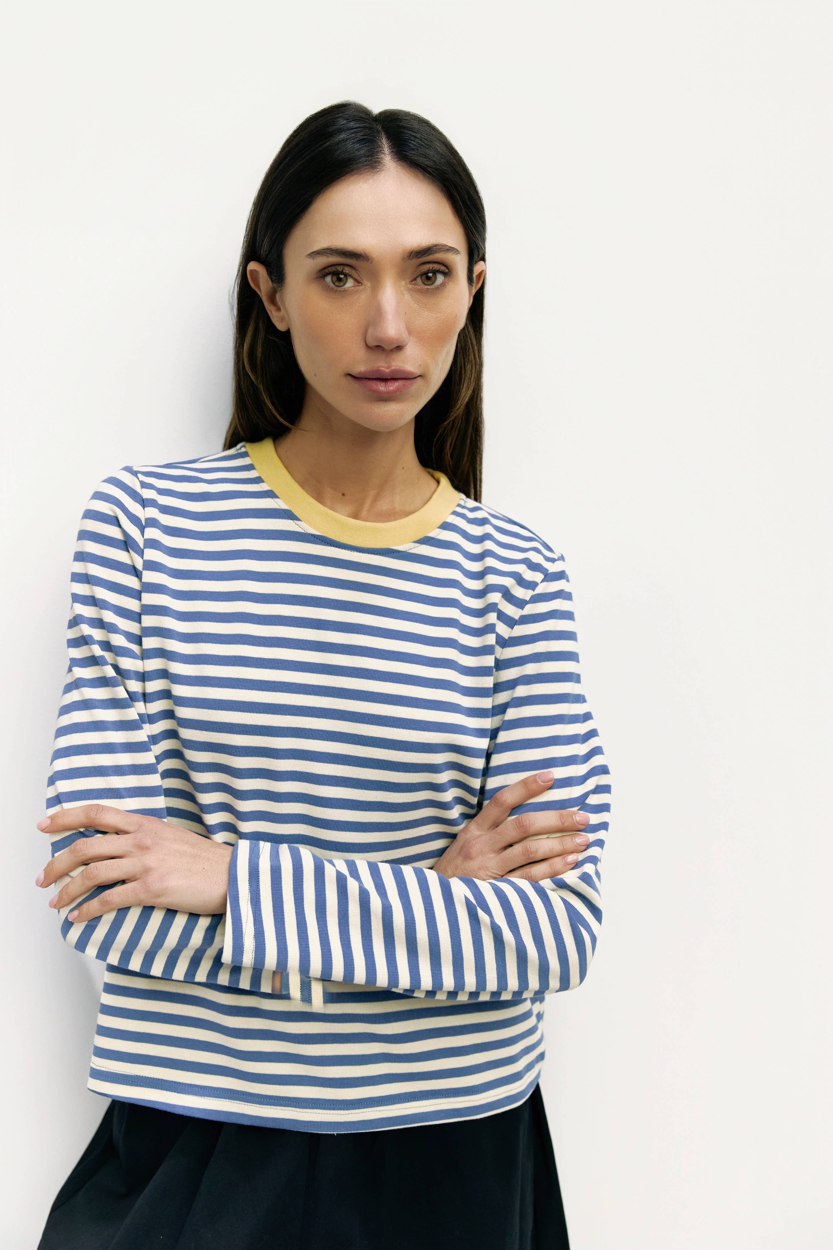 MOD REF - Wholesale T-Shirt - Women's - The Kathleen Top | Women's Striped Long Sleeve T-Shirt

21