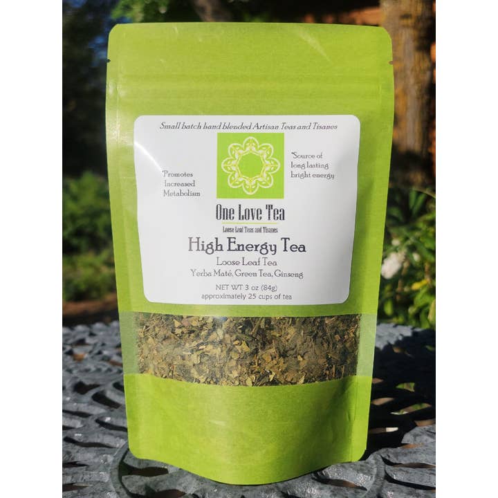 One Love Tea - Wholesale Loose Tea - High Energy Yerba Mate 3 oz