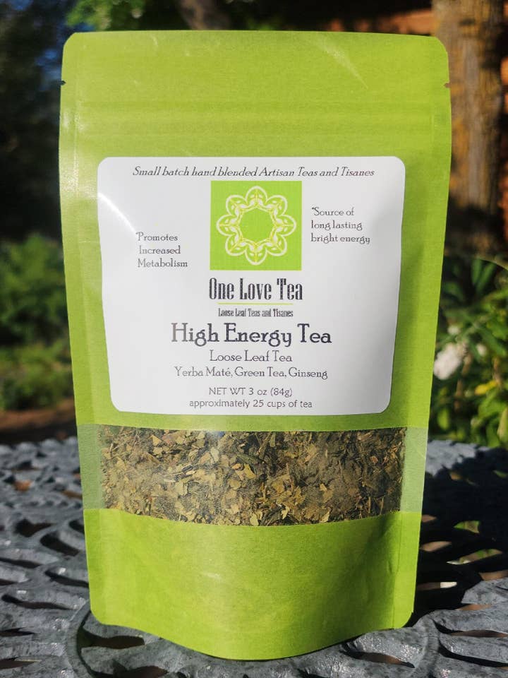 High Energy Yerba Mate 3 oz for wholesale by One Love Tea