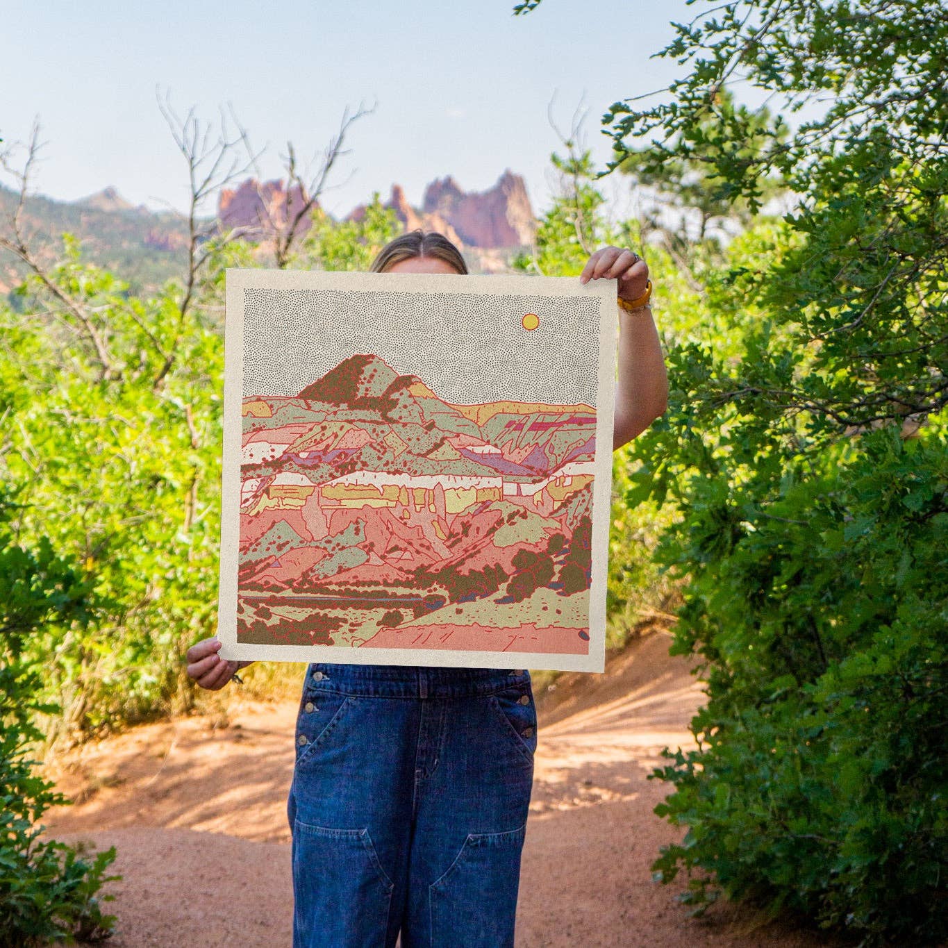 Caroline Clark - Wholesale Art Print - Desert Mountain #301