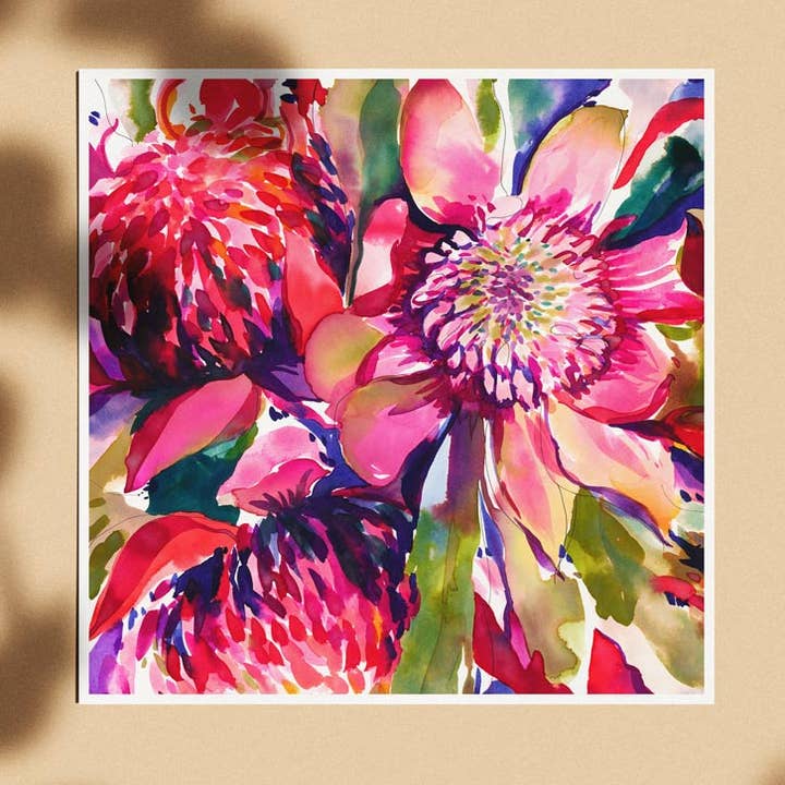 'Jewels' Limited Edition Print voor wholesale door Natalie Martin | Australian Watercolour Artist