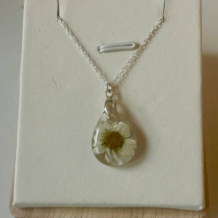 Daisy Teardrop Necklace for wholesale by Chloe May Creations