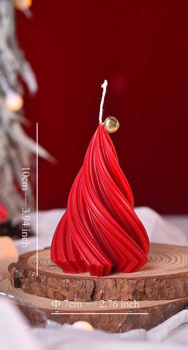 Candles Meta - Wholesale Novelty candle - Mini Rotating Christmas Tree Home Decoration Candles3