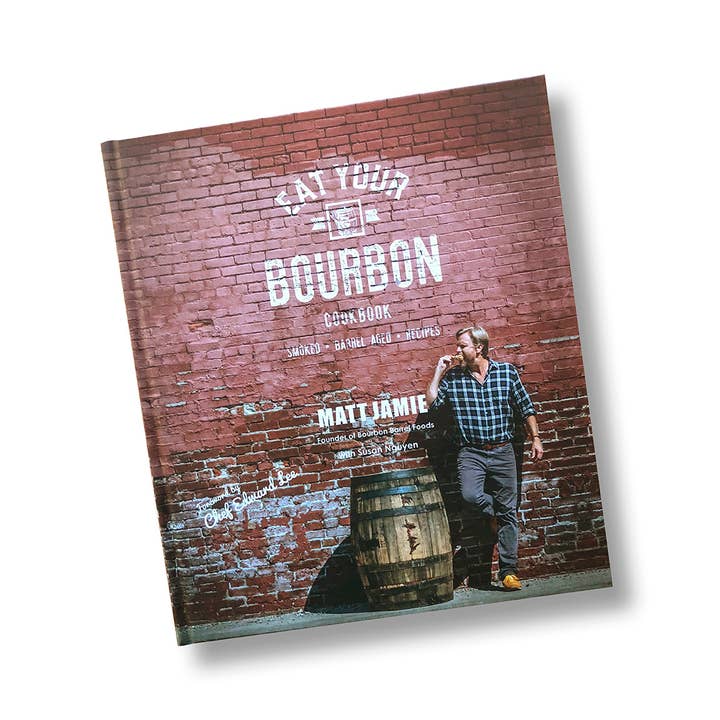 Livre de recettes Mangez votre bourbon pour la vente par Bourbon Barrel Foods