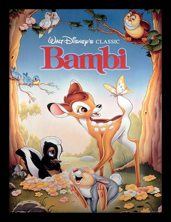 The Art Group - Vente Affiche d'art - Souvenirs Bambi 30X40 encadrés0