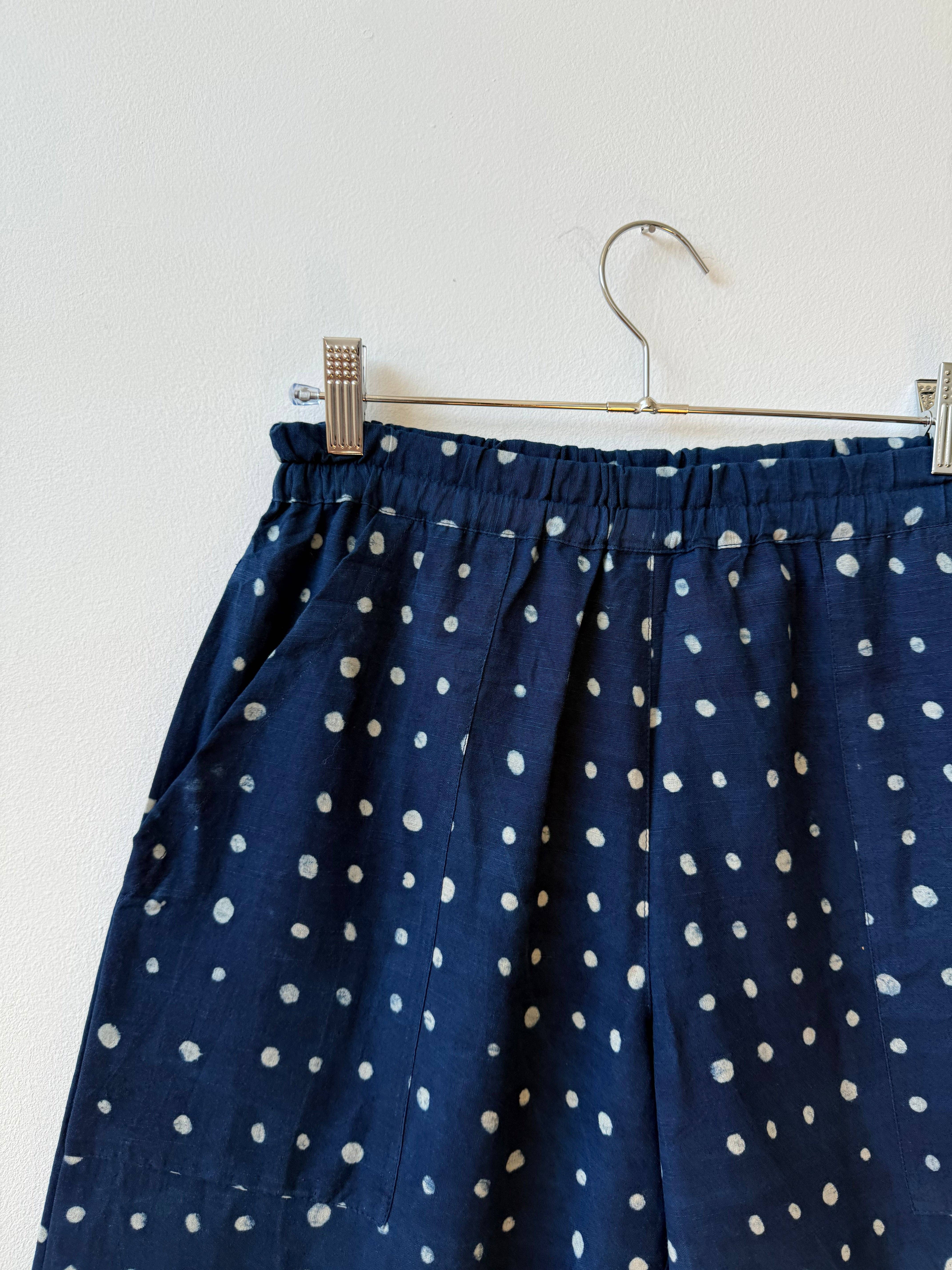 Happy French Gang - Wholesale Pants - Women's - Omar Indigo Small Dots Pants1