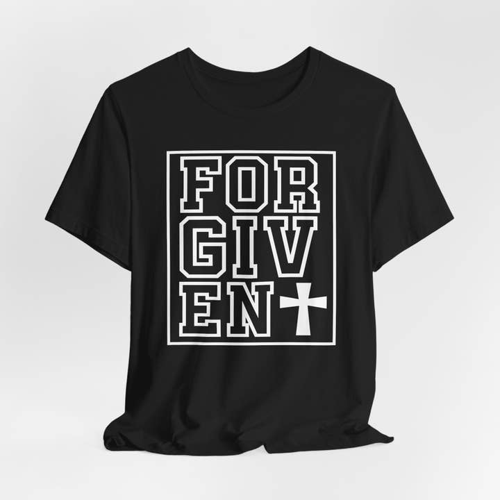 Optime Plus LLC - Wholesale Screen Printed T-Shirt - Unisex - Forgiven | Salvation & Grace Tee15