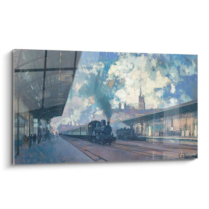 Table inspired by The Saint-Lazare Station by Claude Monet No. 2 – Tribute to Famous Artist for wholesale by Walensky