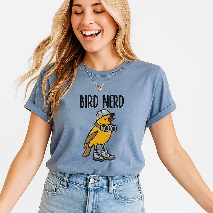 Bird Nerd T-Shirt, Funny Graphic Tee, Birdwatching Gifts for wholesale by Soleinspire