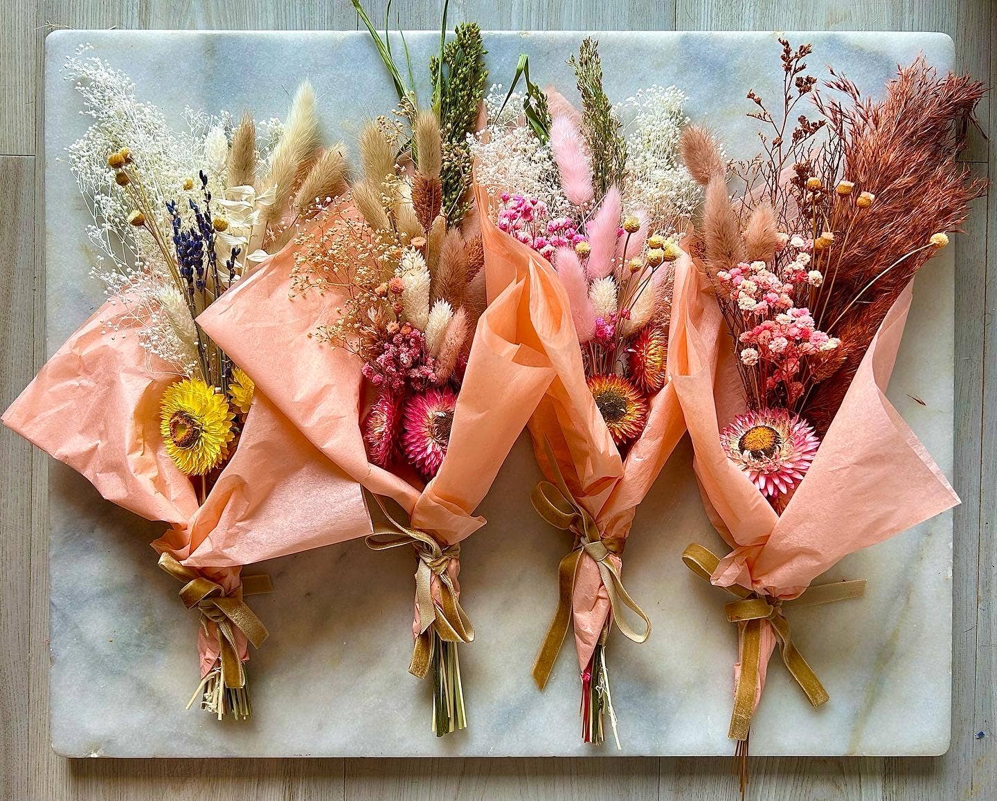 Mini Dried Flower Bouquets