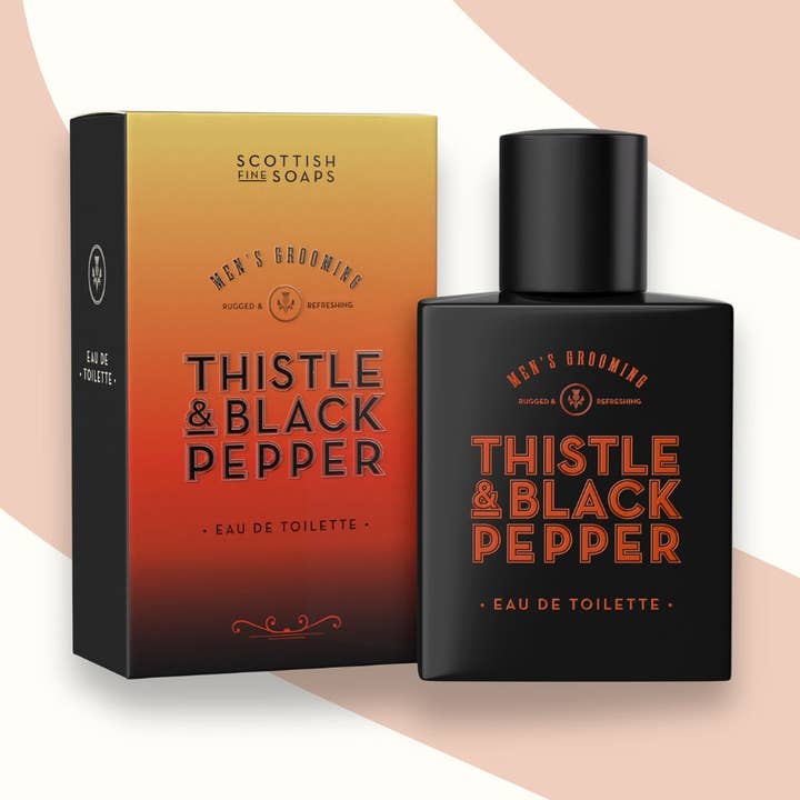 Eau de Toilette Cardo e Pepe Nero 100ml per la vendita all'ingrosso da parte di Scottish Fine Soaps