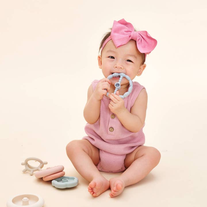 Milk Addict organic cotton waffle suit - Pink for wholesale on Faire2