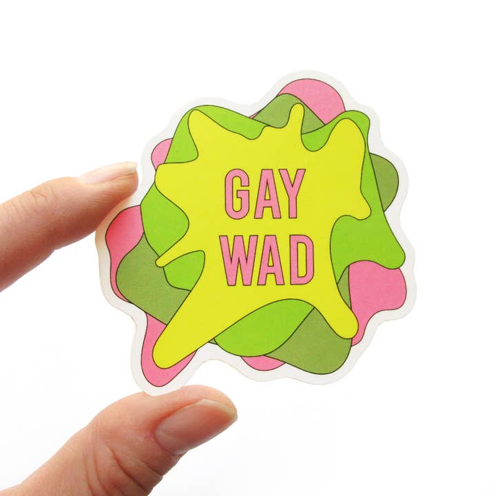 Word For Word Factory - Wholesale Sticker - GAY WAD Queer Sticker l Cute Gay Laptop Sticker