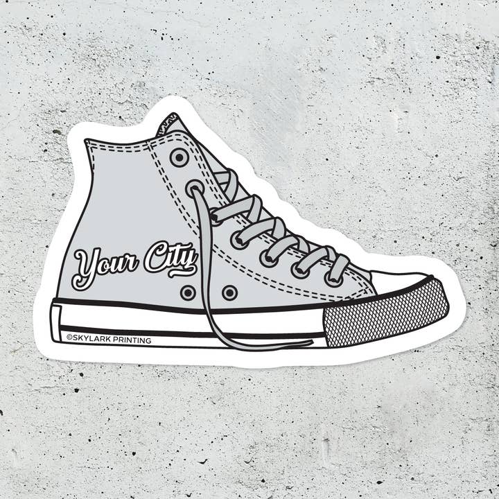 Skylark Printing - Wholesale Sticker - Custom Vintage High Top Shoe Souvenir Sticker2