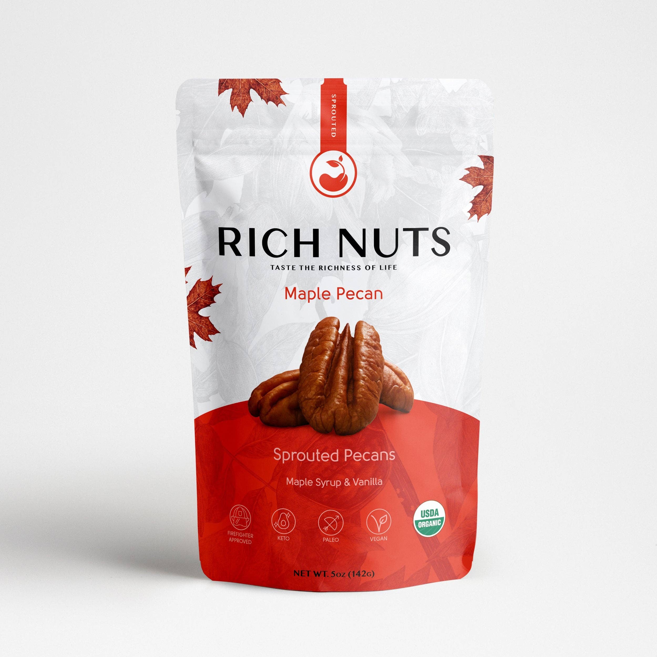 Rich Nuts - Wholesale Nuts - Maple Pecan - Sprouted Pecans