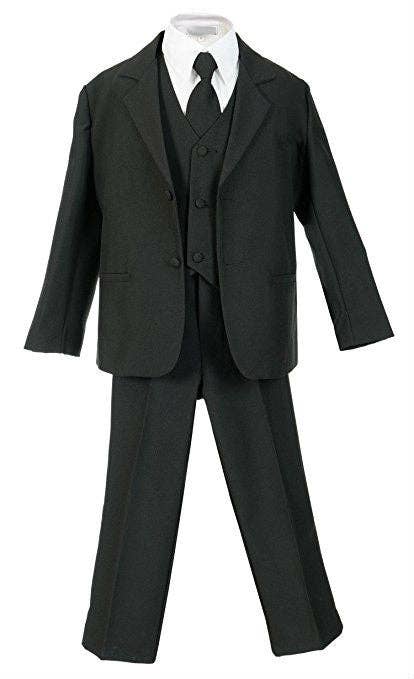 b-one inc - Vente Costume – enfant - Ensemble costume garçon 5 pièces avec chemise et gilet 100 % polyester taille 3 mois à 7 ans RFL-0130