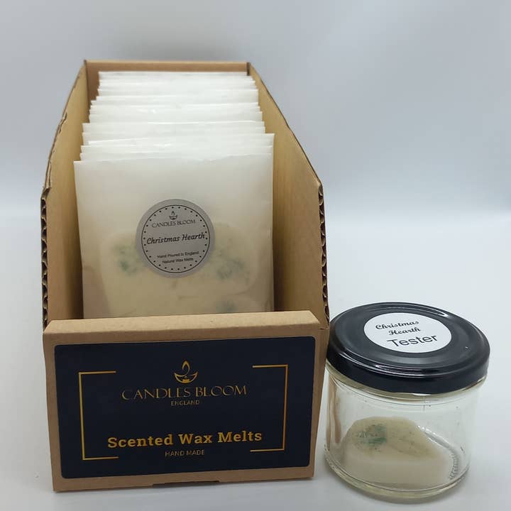 Christmas Hearth Wax Melts - Counter Display for wholesale by Candles Bloom Limited