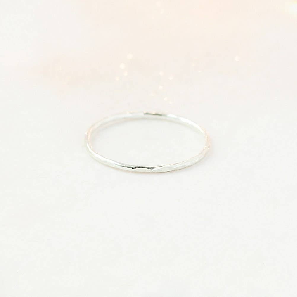 Meadowbelle - Wholesale Band/Stacked Ring - Gold Stacking Ring. Pebbled 14K Gold Filled Band. One Stackable Gold Ring Band. Wedding Ring. Minimalist Stacking Ring. Gift For Her.5