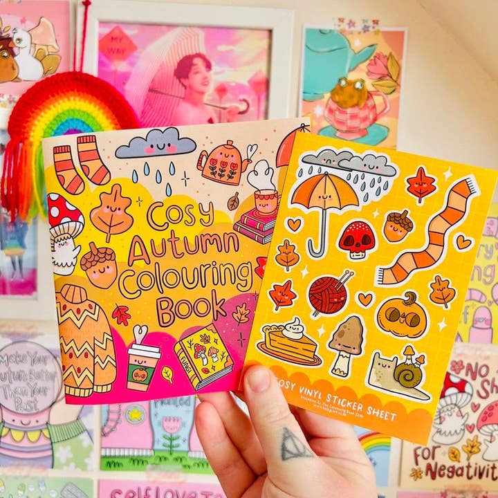 Cosy Autumn - Colouring Book for wholesale by Kellylou