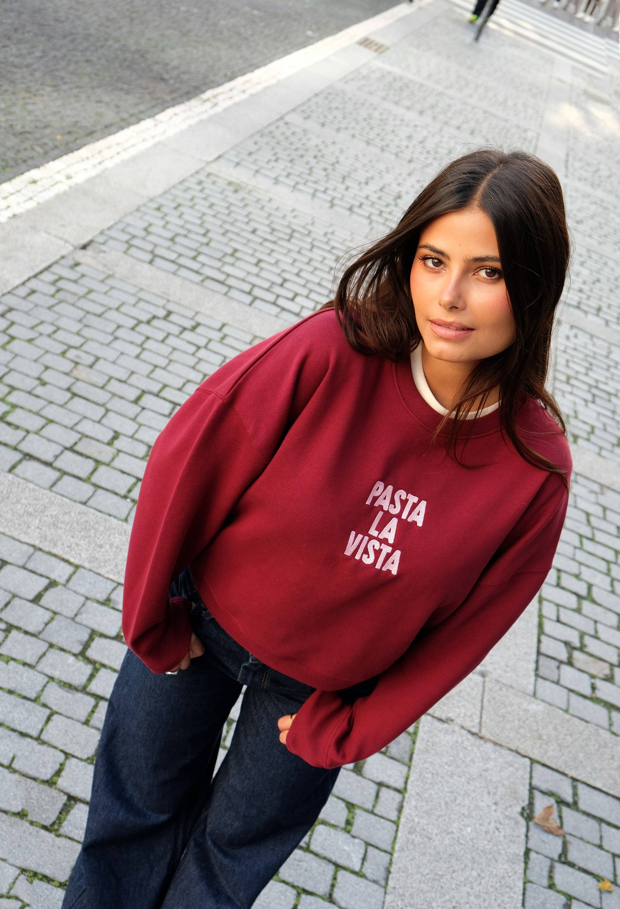 rust & may - Wholesale Sweatshirt - Women's - Woman Pasta la Vista Sweatshirt
