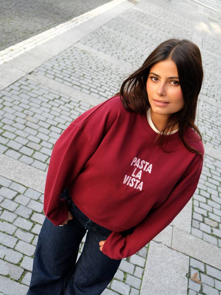rust & may - Wholesale Sweatshirt - Women's - Woman Pasta la Vista Sweatshirt0