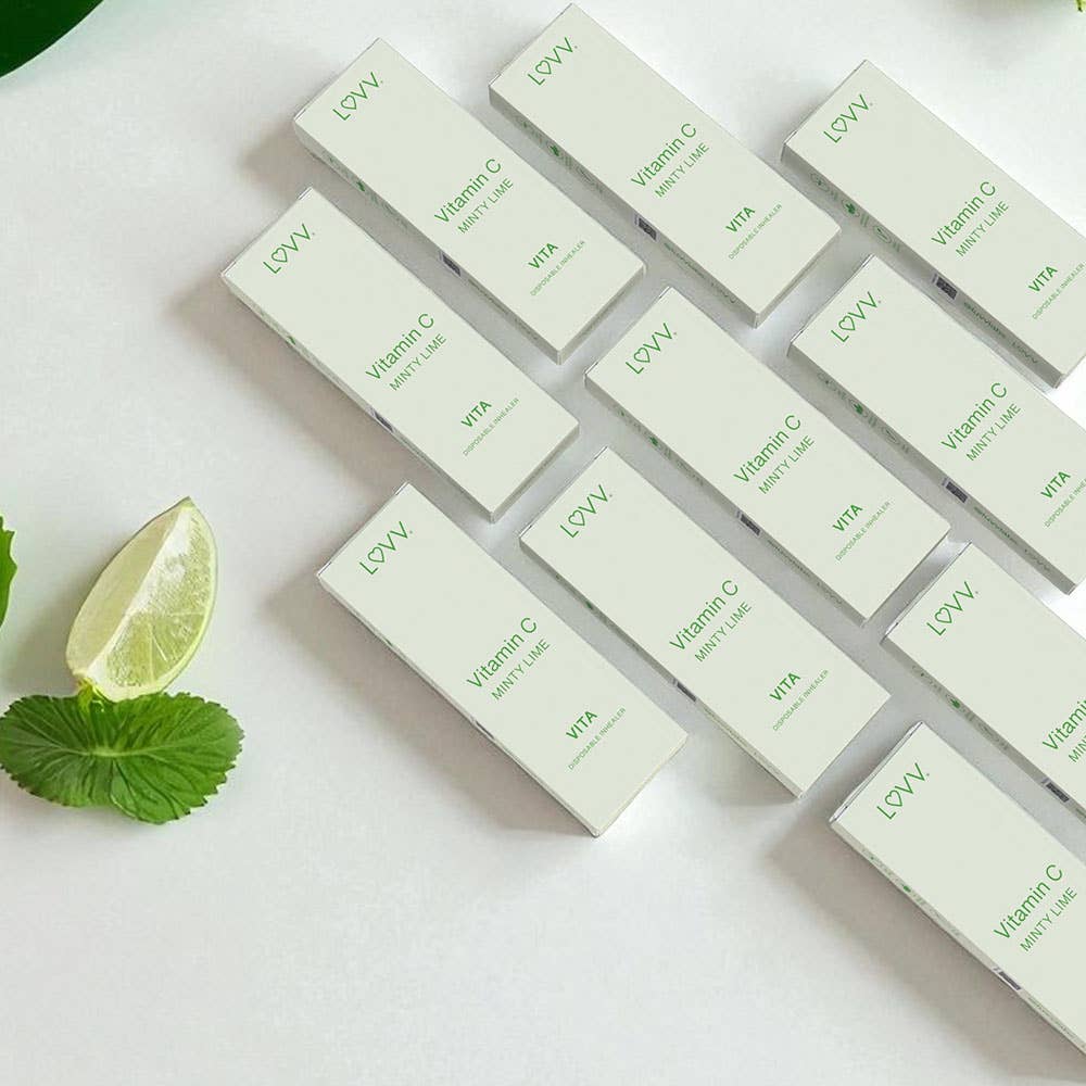 LUVV Labs - Wholesale Oral Supplement/Vitamin - 10 LUVV VITA Vitamin C Infused Minty Lime Flavored Inhealers2